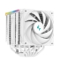 Deepcool AK620 Digital WH Processor Air cooler 12 cm White 1 pc(s), Intel/AMD, 2x 120 mm, 500-1850 RPM, 68.99 CFM, 2.19 mmAq, 28 dB(A), PWM, FDB, RGB LED, 129 x 138 x 162 mm, 1486 g, White
